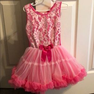 Girls pink tutu dress size 5/6